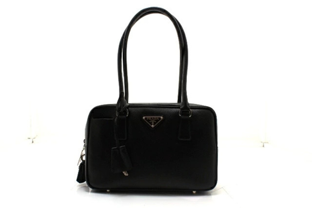 Prada Tessuto Boston Bag SAFFIANO LUX Nero Black